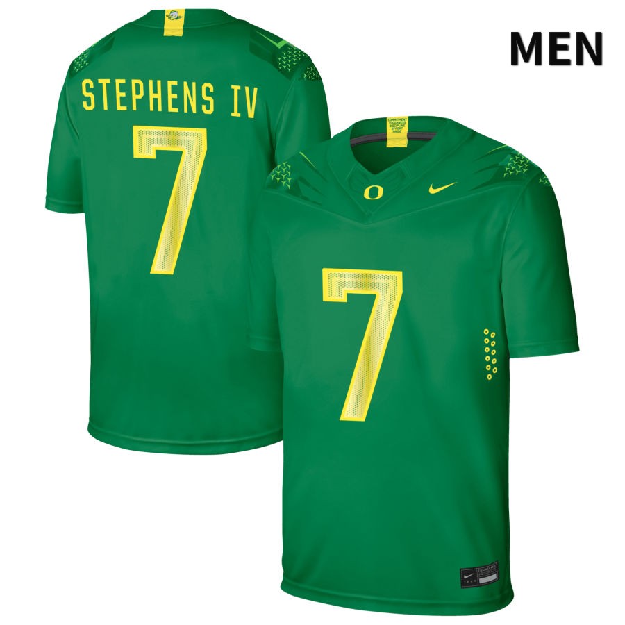 Oregon Ducks Men's #7 Steve Stephens IV Football College Authentic Green NIL 2022 Nike Jersey FKM03O4D